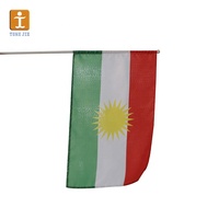 Personnalisé 65g/110g sérigraphie ou impression numérique main agitant des drapeaux et des drapeaux de table