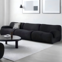 Modulares L-förmiges Verstellbares Sofa-Set mit Minimalistischem Design Samt-Stoff Bequem & Langlebig für Apartment-Wohnzimmer