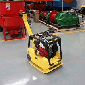 Hoch effiziente Benzinplatten-Manipulation verdichter Benzinmotor, der hinter einer Verdichtungsplatten-Verdichter maschine läuft - Product Image 3