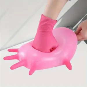 20/50/100PCS Pink Nitrile <b>Gloves</b> Disposable <b>Gloves</b> for Kitchen Household Cleaning Tool Beauty Nail Salon Petcare Hair Dye <b>Gloves</b> - Product Image 4