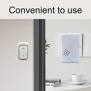 <span class=keywords><strong>Meilleur</strong></span> Prix Sonnette Sans Fil pour Appartement et Village, Installation Facile, 38 Mélodies, Sonnette Sans Fil pour Maison - Product Image 2
