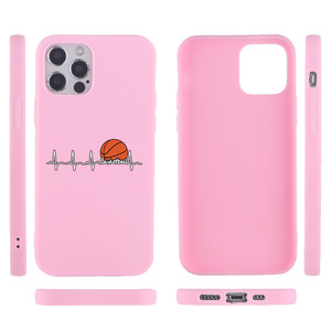 <span class=keywords><strong>Coque</strong></span> de téléphone apple à peinture UV personnalisée, étui en TPU souple mat, antichoc, pour <span class=keywords><strong>iphone</strong></span> 12 Pro Max, Design de <span class=keywords><strong>basket</strong></span>-ball - Product Image 3