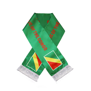 Новый продукт, характерные для Республики Конго шарфы для фанатов и последователей, шарфы под заказ с флагом клуба - Product Image 4