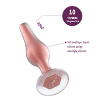 GINYA OEM ODM Vibromasseur anal en silicone liquide double couche, stimulateur de masturbation féminine, vibrateurs pour adultes, jouets sexuels pour femmes