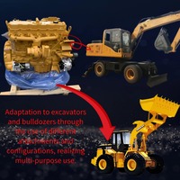 Moteur d'occasion Moteur diesel 6 cylindres C7.1 3034 C6.6 C1.1 3408 3512 C11 C7 C15 C13 C9 Machines Moteurs Assemblage pour CAT