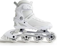 Nouveaux patins à roues alignées professionnels blancs et gris 2026, confort et performance, avec cadre en alliage d'aluminium