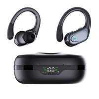 Grosir OEM Mini TWS kontrol sentuh nirkabel untuk Bluetooth V5.3 tampilan Digital Headphone Stereo HIFI pengurang kebisingan Earphone