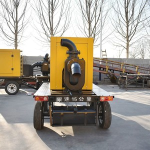 Pompe mobile sur remorque pour irrigation agricole, contrôle des inondations, camion d'assainissement BST-4GF, 4 et 8 pouces - Product Image 4
