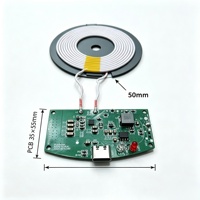 Batterie externe sans fil personnalisée avec fonction de réveil Q-factor, carte PCBA 35*55mm, prise en charge de la personnalisation ODM/OEM