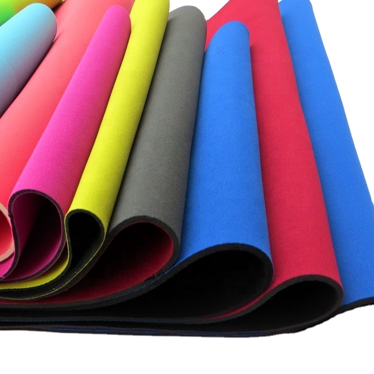 Waterproof 2mm 3mm 5mm Polyester Nylon Coated Rubber Mesh Print Amount Fabric Wetsuit Neoprene Fabric