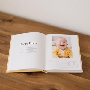 Bán buôn tùy chỉnh sơ sinh bé đầu tiên 5 năm Bộ nhớ cuốn sách lưu niệm Nhật Ký với hình ảnh túi trang - Product Image 2