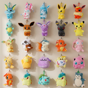 Llavero de Peluche Pokémon de Anime Suave y Adorable de 4 Pulgadas, Colgante de Juguete de Peluche de Dibujos Animados Kawaii para Mochilas Escolares y Bolsos - Product Image 1