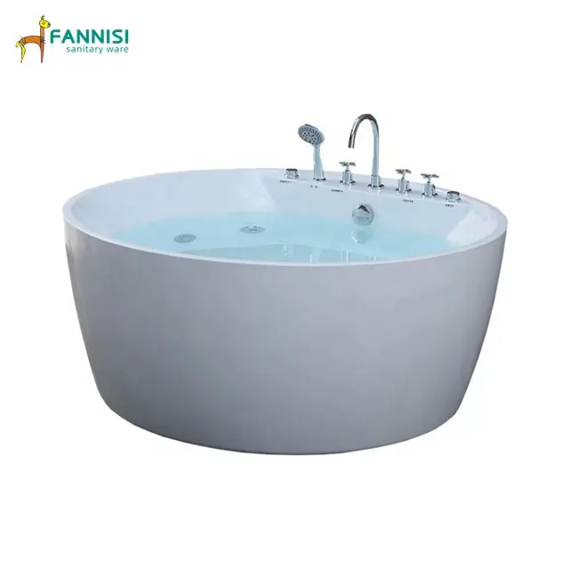 Bathroom luxury hydromassage jetted bath tub acrylic freestanding massage bathtub