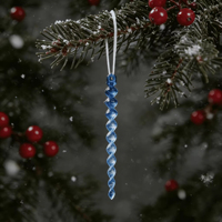 Vente en gros de sucettes glacées transparentes en plastique cristal de haute qualité pour les fêtes et décorations de Noël