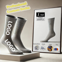 Chaussettes de pickleball avec logo personnalisé, qualité professionnelle, unisexes, chaussettes de sport, technologie d'évacuation de l'humidité