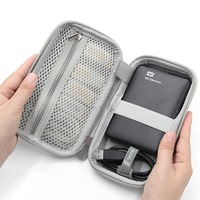 Casing Power Bank EVA portabel terlaris tas kosmetik penutup pelindung tahan air untuk kabel Data Headphone