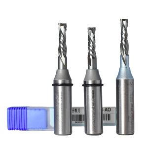 YUFU Fraise à spirale de 10 mm en carbure à 2 dents, haute précision, pour nesting CNC 3F, OEM HRC65, pour panneaux stratifiés MDF, diamant - Product Image 1