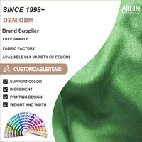 100% Polyester Wasserabweisender Umweltfreundlicher Outdoor-Strickstoff Garngefärbter Satin-Stoff 58/60 Zoll Breite 180GSM
