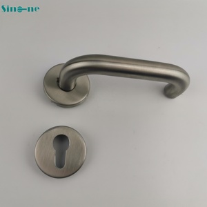 Gagang <span class=keywords><strong>Pintu</strong></span> Tuas <span class=keywords><strong>Roset</strong></span> SUS304 dengan Basis Bulat 53mm untuk <span class=keywords><strong>Pintu</strong></span> Masuk - Product Image 6