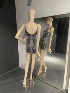 <span class=keywords><strong>QUEENS</strong></span> GOWN Mini robe courte robe noire gland chérie défilé de mode robe de scène - Product Image 2