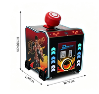 Machine de boxe à monnayeur, jeu de frappe avec testeur de force, affichage du score LED, équipement d'amusement pour salles d'arcade, fêtes foraines et carnavals