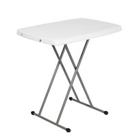 Ensemble de chaise et table pliantes en plastique léger pour repas en plein air dans la cour