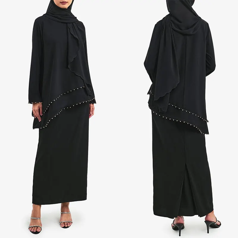 Mô Hình Baju Kurung Hiện Đại Thiết Kế Thời Trang Hồi Giáo Ăn Mặc Dài Tay Áo Abaya Mới Đến Baju Kurung Malaysia Và Kebaya