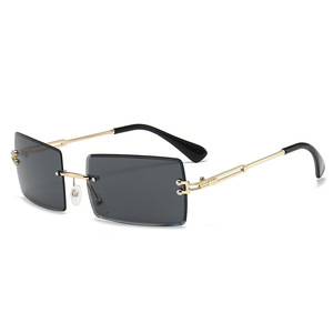 Gafas <span class=keywords><strong>de</strong></span> Sol Serie Océano <span class=keywords><strong>de</strong></span> Moda Europea y Americana con un Diseño Colorido sin <span class=keywords><strong>Marco</strong></span> y un Cómodo <span class=keywords><strong>Marco</strong></span> <span class=keywords><strong>de</strong></span> Metal - Product Image 2
