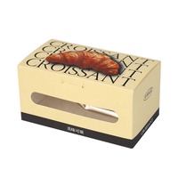 ETpack Boîte de boulangerie avec logo personnalisé de qualité alimentaire, matériau kraft pour présentation de croissants, pâtisseries et pains, emballage en gros fournisseur
