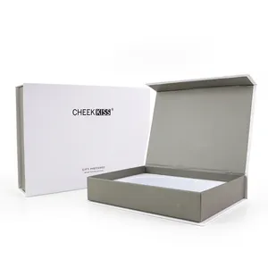 Cajas magnéticas de regalo de lujo para embalaje de cartón rígido plegable con logotipo personalizado impreso con tapa de cierre magnético