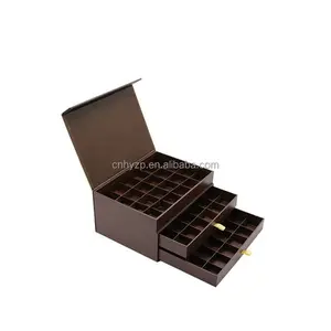 厂家热销3层书形翻盖巧克力食品级磁性盒拉出盒