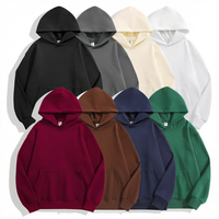 Sweat à capuche unisexe en polaire d'agneau épais avec poche kangourou, support pour broderie, sérigraphie, sublimation, transfert thermique personnalisé