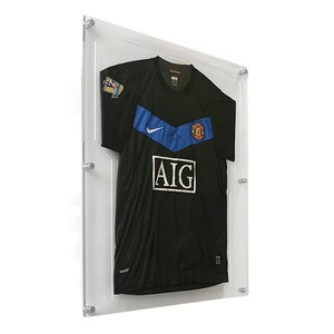 Transparent <strong>Plexiglass</strong> Case. <strong>Wall</strong>-mounted for Shirt <strong>Display</strong>. - Product Image 4