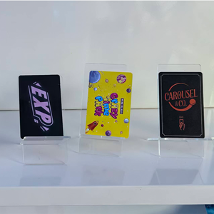 Cartes à puce RFID intelligentes personnalisées <span class=keywords><strong>Linkgo</strong></span> en gros, en anglais, espagnol, japonais, en PVC, pour parcs d'attractions et jeux - Product Image 3