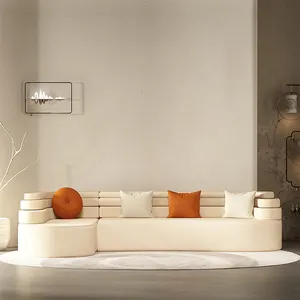 奥米西卡萨现代意大利客厅家具沙发客厅大套装布艺沙发分区设计师沙发