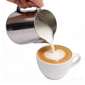 Stainless Steel 350ml 500ML 600ml Milk Jug Barista Tools Coffee Steaming <strong>Pitcher</strong> Cup Espresso Milk Frothing <strong>Pitcher</strong> - Product Image 1