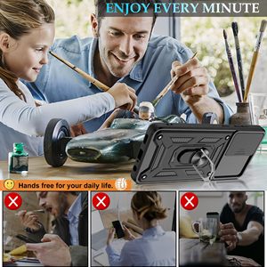 Trượt Máy Ảnh Bìa Đối Với <span class=keywords><strong>Samsung</strong></span> <span class=keywords><strong>Galaxy</strong></span> A05 A05s A15 A25 A35 A55 5G Sang Trọng Gồ Ghề 360 Xoay Vòng Chân Đế Điện Thoại Di Động Trường Hợp - Product Image 3