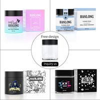 Emballage de boîte de soins de la peau personnalisé en gros pour bocal en verre emballage de boîte de papier cosmétique pliable imprimé de logo de luxe