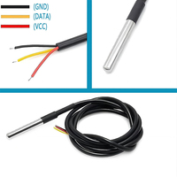 Capteur de température étanche DS18B20, câble thermique de 1M, sonde de température étanche pour Arduino Raspberry Pi DIY
