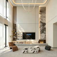 Grande Villa Modulaire Préfabriquée Moderne et Minimaliste, Construction en Acier Léger, Chambre et Salle de Bain, Marque KT, Garantie 5 Ans