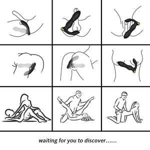 Pengisi daya USB pengendali jarak jauh nirkabel Vibrator Anal dan pemijat prostat mainan seks untuk wanita dan pria produk masturbator - Product Image 5