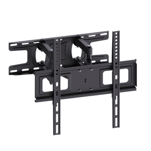 Supporto da Parete per <span class=keywords><strong>TV</strong></span> in Acciaio 26-<span class=keywords><strong>55</strong></span> <span class=keywords><strong>Pollici</strong></span>, VESA Max 400x400mm, Capacità 30kg, <span class=keywords><strong>Staffa</strong></span> <span class=keywords><strong>TV</strong></span> Girevole Inclinabile Estensibile - Product Image 1