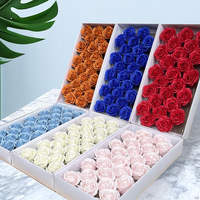 Handgemaakt Diy Bloemmateriaal Eeuwige Bloem Rozenkop 50 Stks/doos Huisdecoratie Valentijn Cadeau Kunstbloem