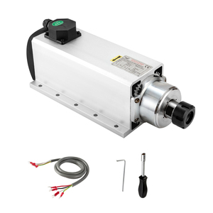 Moteur de broche CNC refroidi par air Zhong Hua Jiang ER32 7,5 kW à 4 roulements 220 V/380 V avec embout BT30 pour machine de gravure CNC - Product Image 1