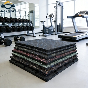 Tapetes de Gimnasio de Caucho EPDM, Piso de Caucho Encastrable, Tapete de Caucho Antideslizante, Ignífugo e Impermeable con Puntos para Gimnasio, Jardín y <span class=keywords><strong>Parque</strong></span> - Product Image 5