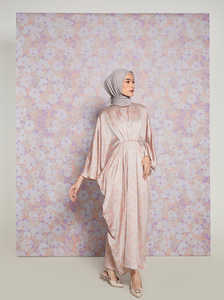 Robe islamique haut de gamme femme Maxi robe conservatrice <span class=keywords><strong>longue</strong></span> plage porter couvrir robe caftan <span class=keywords><strong>en</strong></span> Satin - Product Image 3