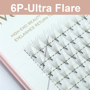 Extensiones de Pestañas Sintéticas Suaves, Hechas a Mano, 7D, 6D, 8D, 14D, Natural, Volumen Prefabricado, 20D, 0,07mm-0,10mm, Mezcla DIY, Tallo Puntiagudo Fino - Product Image 4
