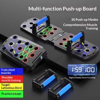 Tabla de Flexiones Multifuncional para Hombres, con Contador, Portátil, para Entrenamiento de Pecho y Abdominales