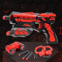 Pistolets à balles souples PANDAS très vendus jeu de tir sécurisé jouets rouges mini pistolet à air comprimé en mousse pour garçons