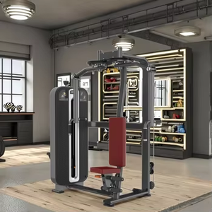 เครื่องออกกำลังกายแบบวางน้ำหนัก YLSY001XB607 รุ่น Gym Fitness Equipment Metal Pin Loaded Selection Seated Vertical Chest Press Machine คุณภาพสูง - Product Image 4